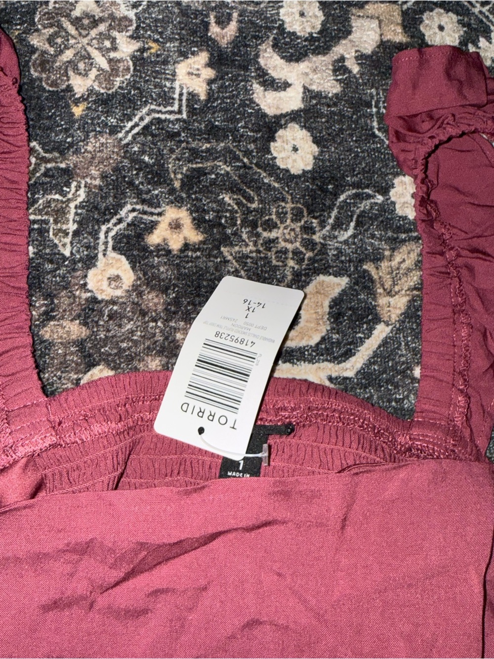 Torrid Mauve Ruffled Strap Tank & Short Set - Picture 2 of 3